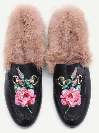faux-fur-embroidered-loafers-shein